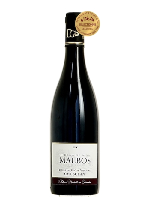 Domaine de Malbos Chusclan AOP Côtes du Rhône 2016- Rouge